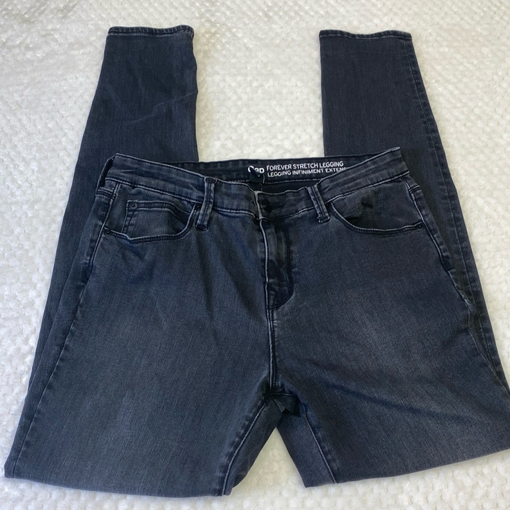 Gap Forever Stretch Leggings Washed Black Large